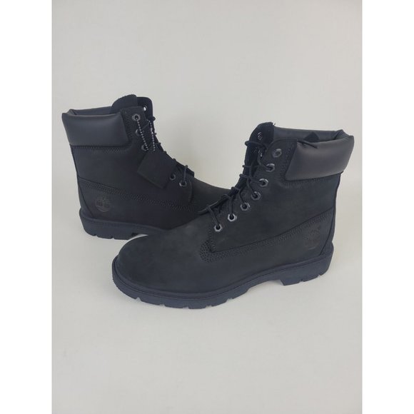 Timberland 6 Inch Classic Boot Black Nubuck Waterproof Boots main image 3